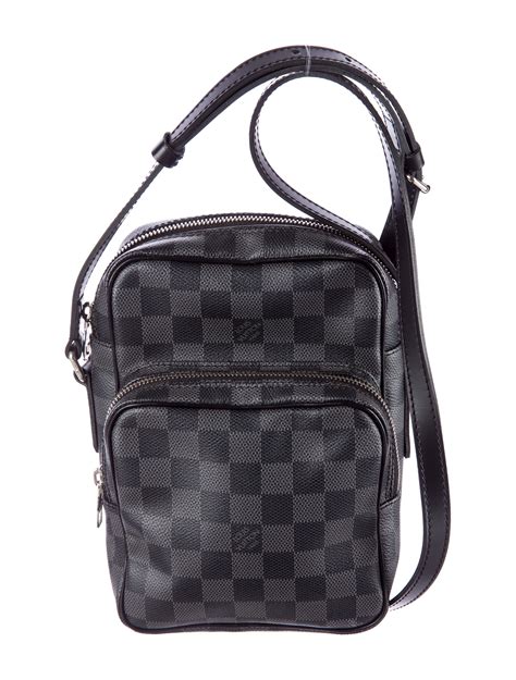 louis vuitton black checkered crossbody|louis vuitton utility crossbody.